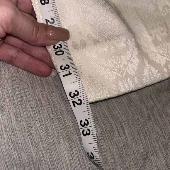 The Limited Ivory Damask Floral Textured Drew Fit Flare Leg Dress Pants Size 8 - Picture 10 of 10